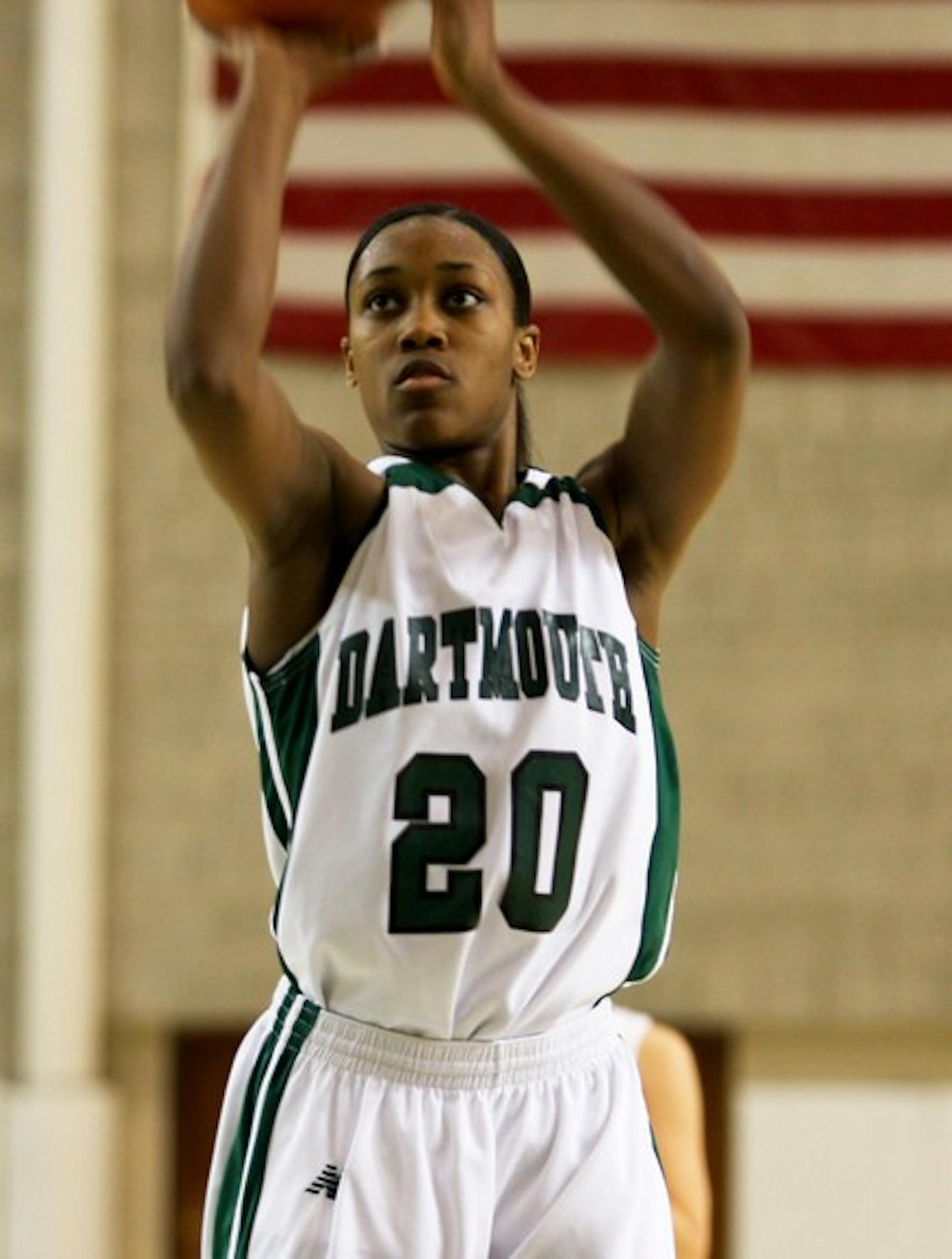 Brittney Smith '11 was a bright spot for the Big Green, scoring 11 points on five of 11 from the field. She also led the team with nine rebounds on the night.