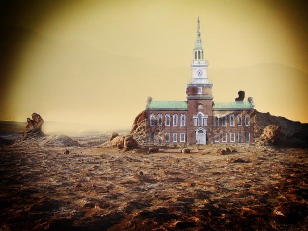 Is this a vision of the future Green, or just a hallucination? It depends on who's talking about climate change.