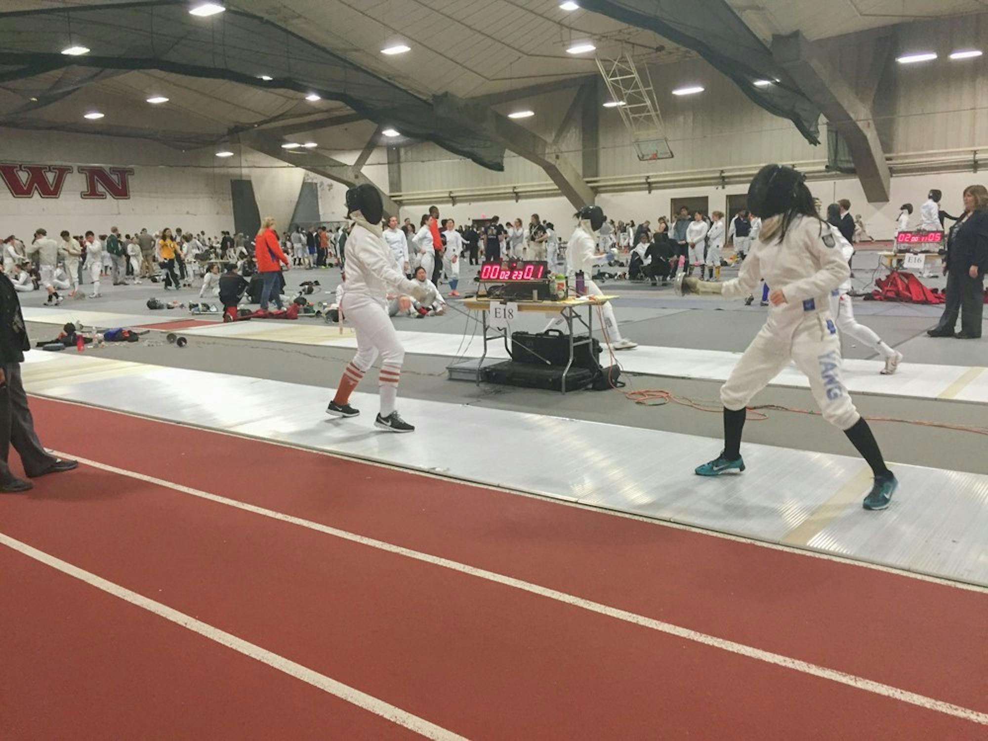 Overall, the fencing team took second place.