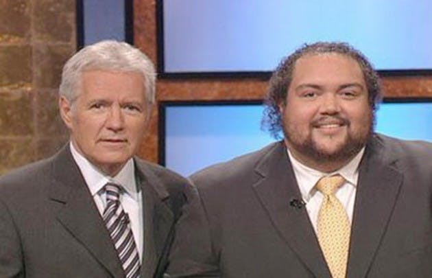 Christian Haines '01, right, stands with 