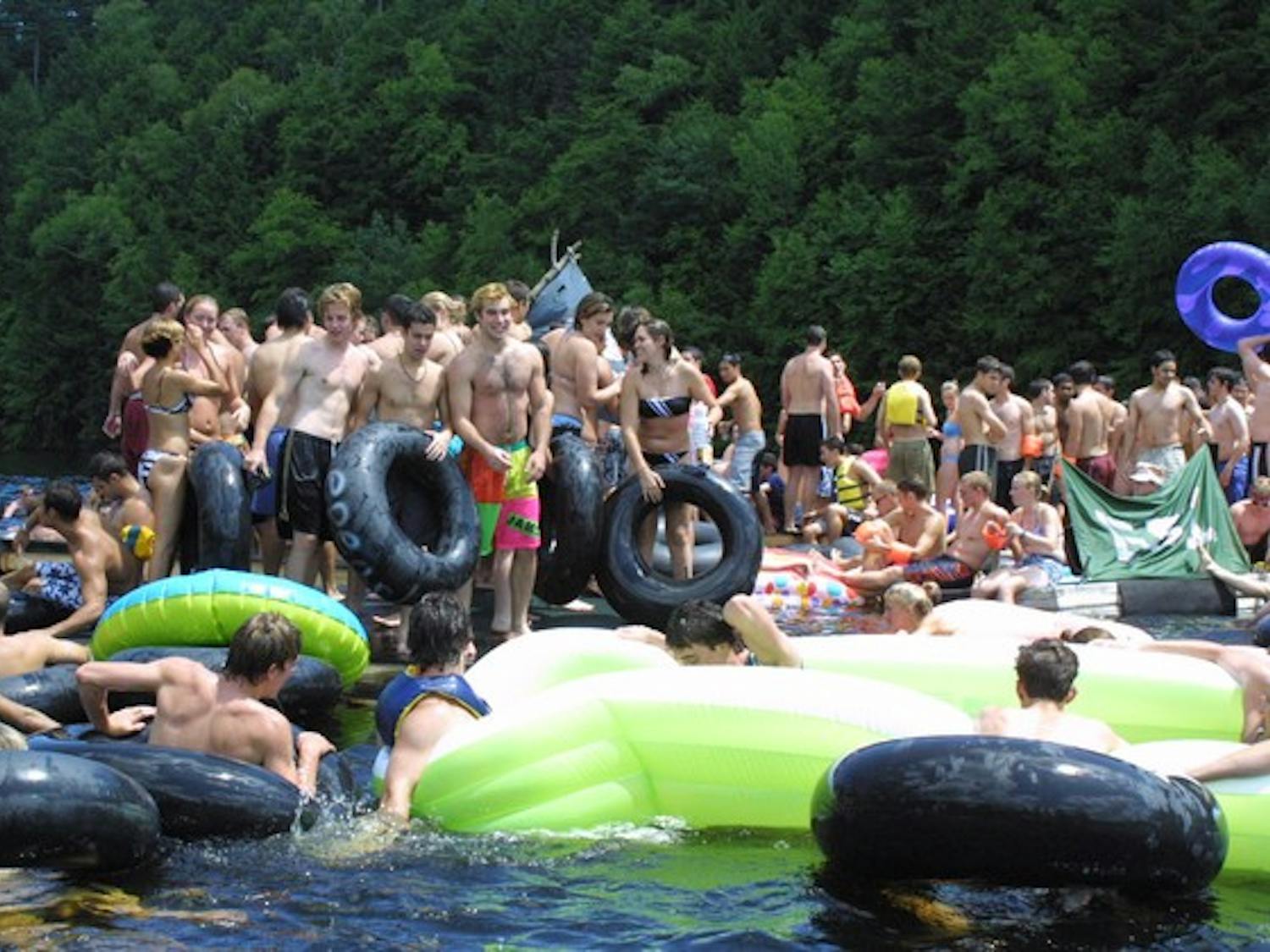 As an alternative to the Connecticut River, students were exploring other locations for Tubestock such as Storrs Pond Recreation Area.
