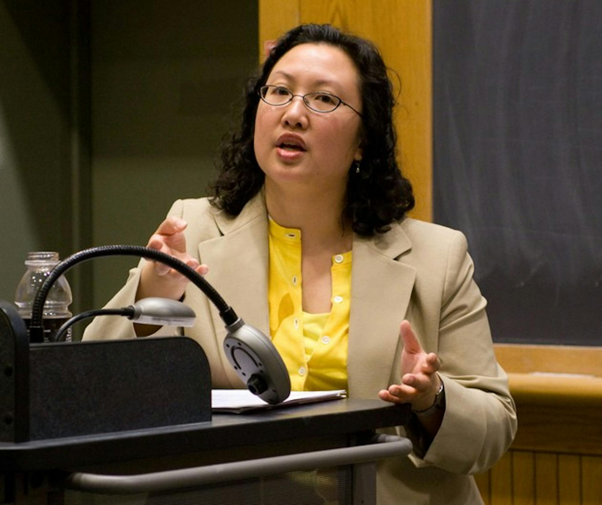 Anna Hui, the first Asian American Associate Deputy Secretary of Labor, encouraged students to explore different careers in a lecture on Monday.