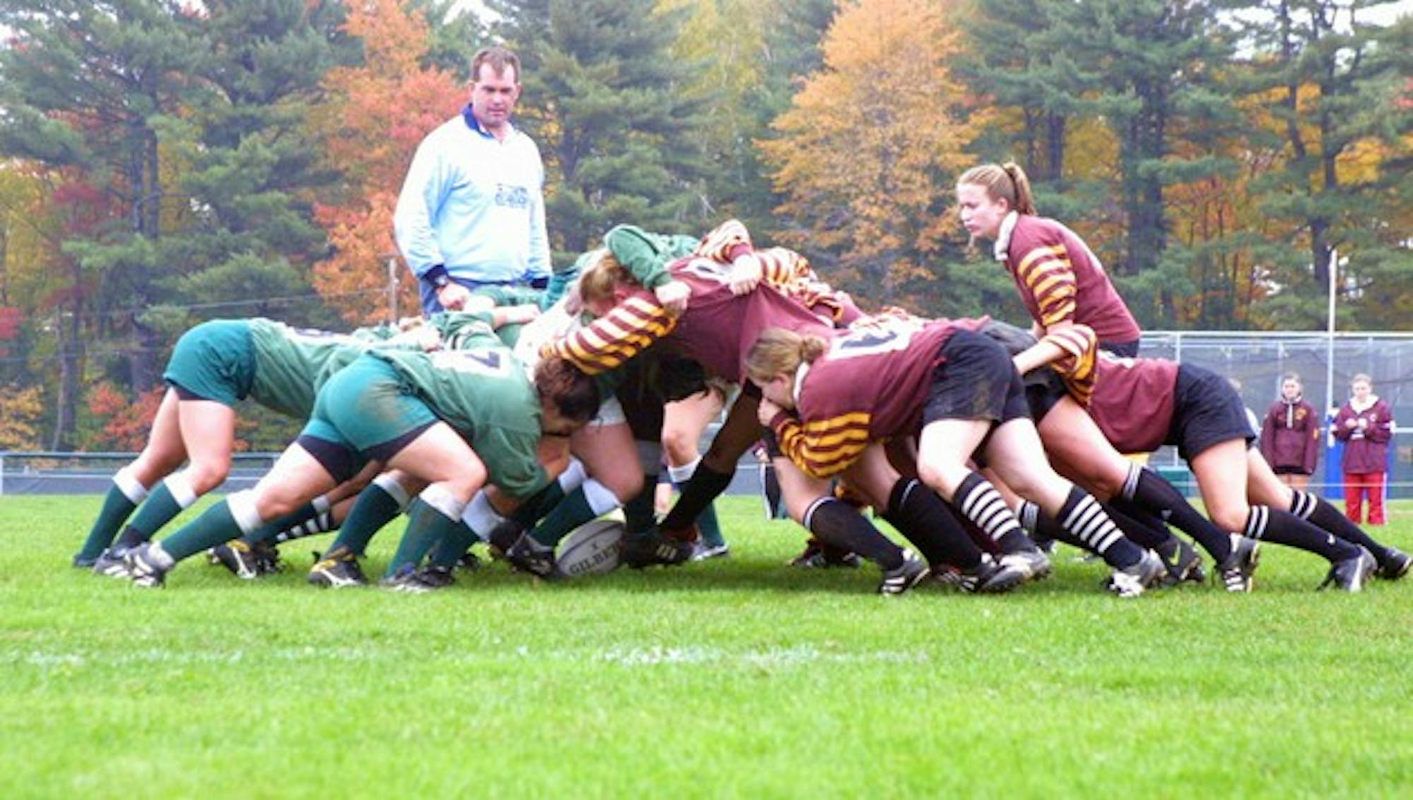 The Dartmouth women's rugby club dominated Harvard in the final game of the spring season, 66-5.