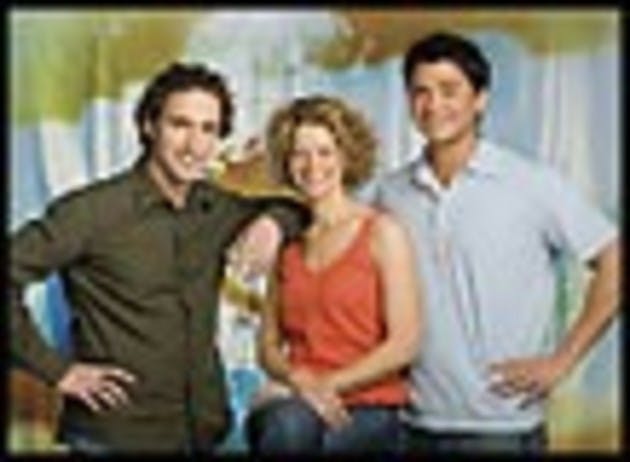 Greg Tufaro '97, designer Nicole Facciuto and host Steven Lee.