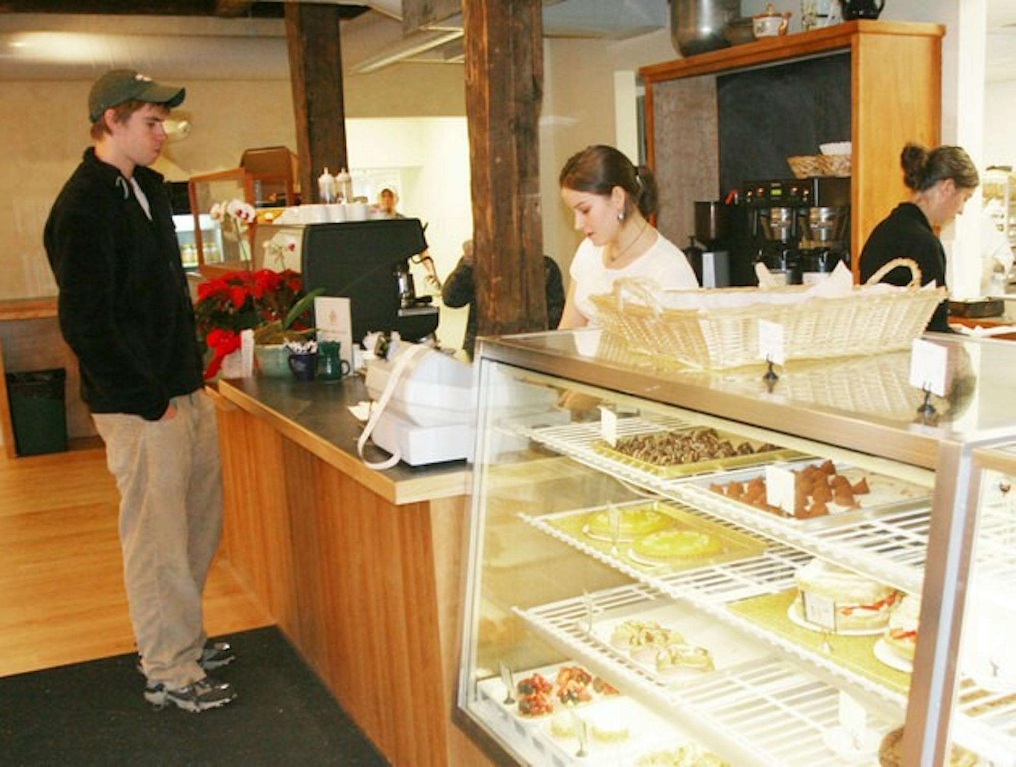 Gabe Mahoney '08 visits Umpleby's Bakery, which opened at 3 South Street over the weekend as 