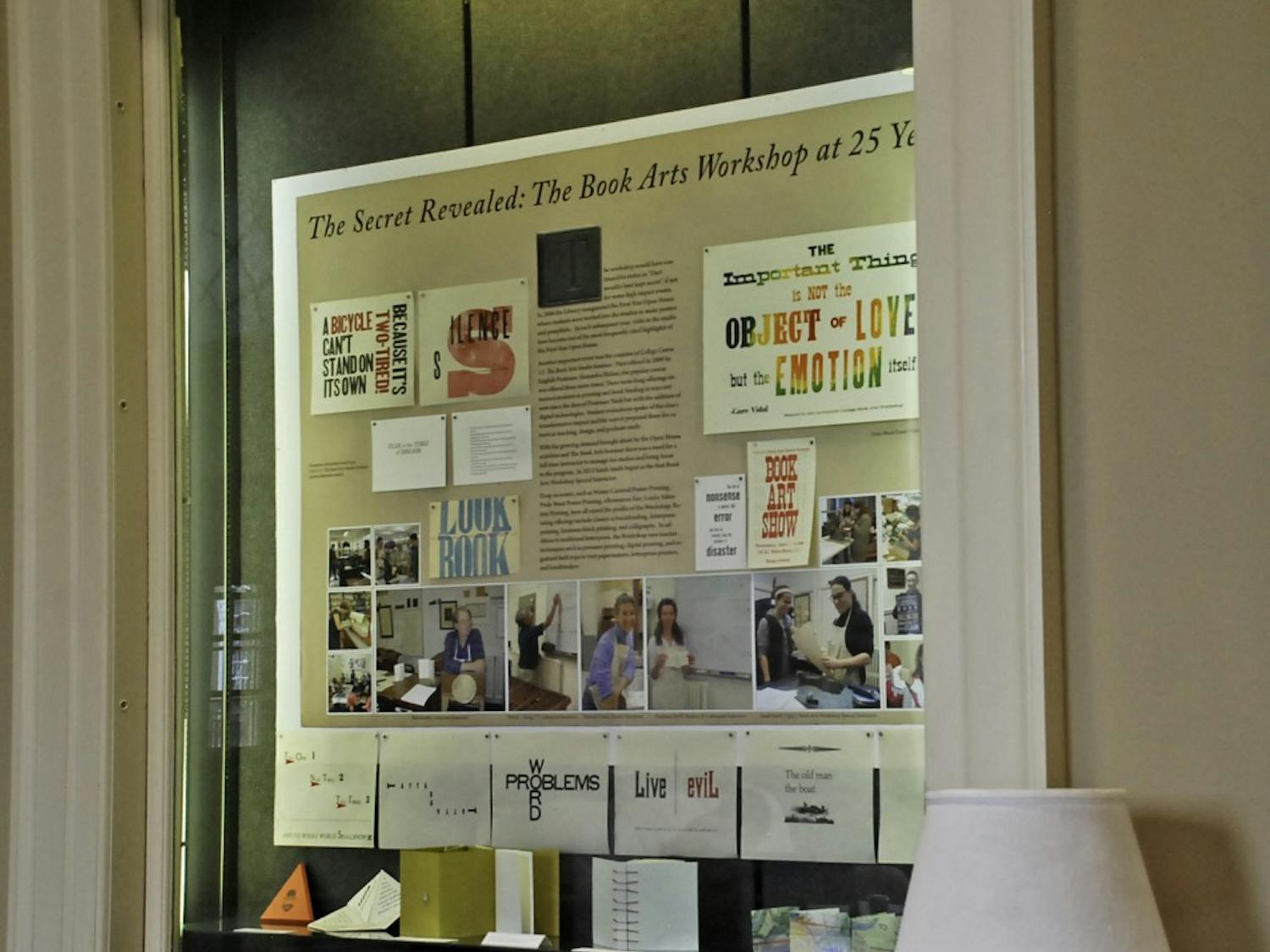 he Book Arts Workshop is celebrating its 25-year anniversary, highlighted by an exhibit in Baker Lobby. 