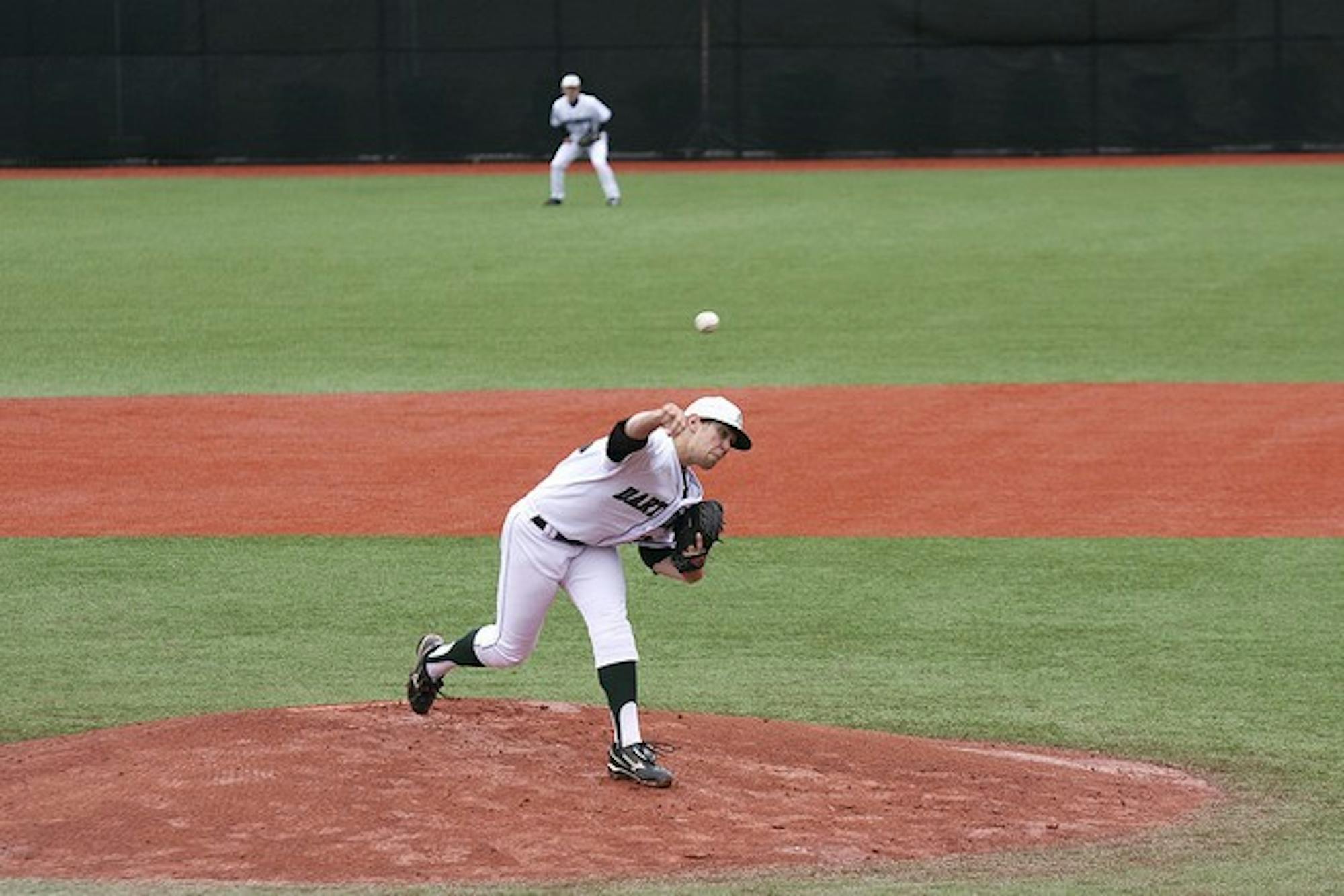 Dartmouth starter Louis Concato '14 gave up two runs in four innings of work in the Big Green's 13-6 win over the University of Hartford on Tuesday.