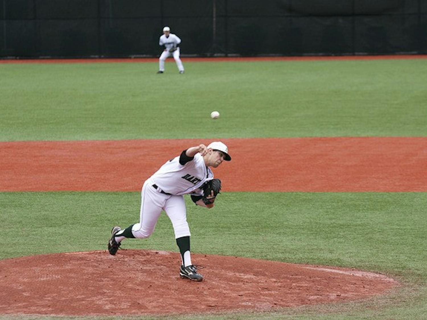Dartmouth starter Louis Concato '14 gave up two runs in four innings of work in the Big Green's 13-6 win over the University of Hartford on Tuesday.