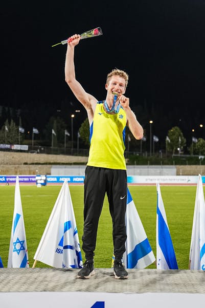 'Just send it': Roy Leibovitz '27 is the Israeli triple jump champion