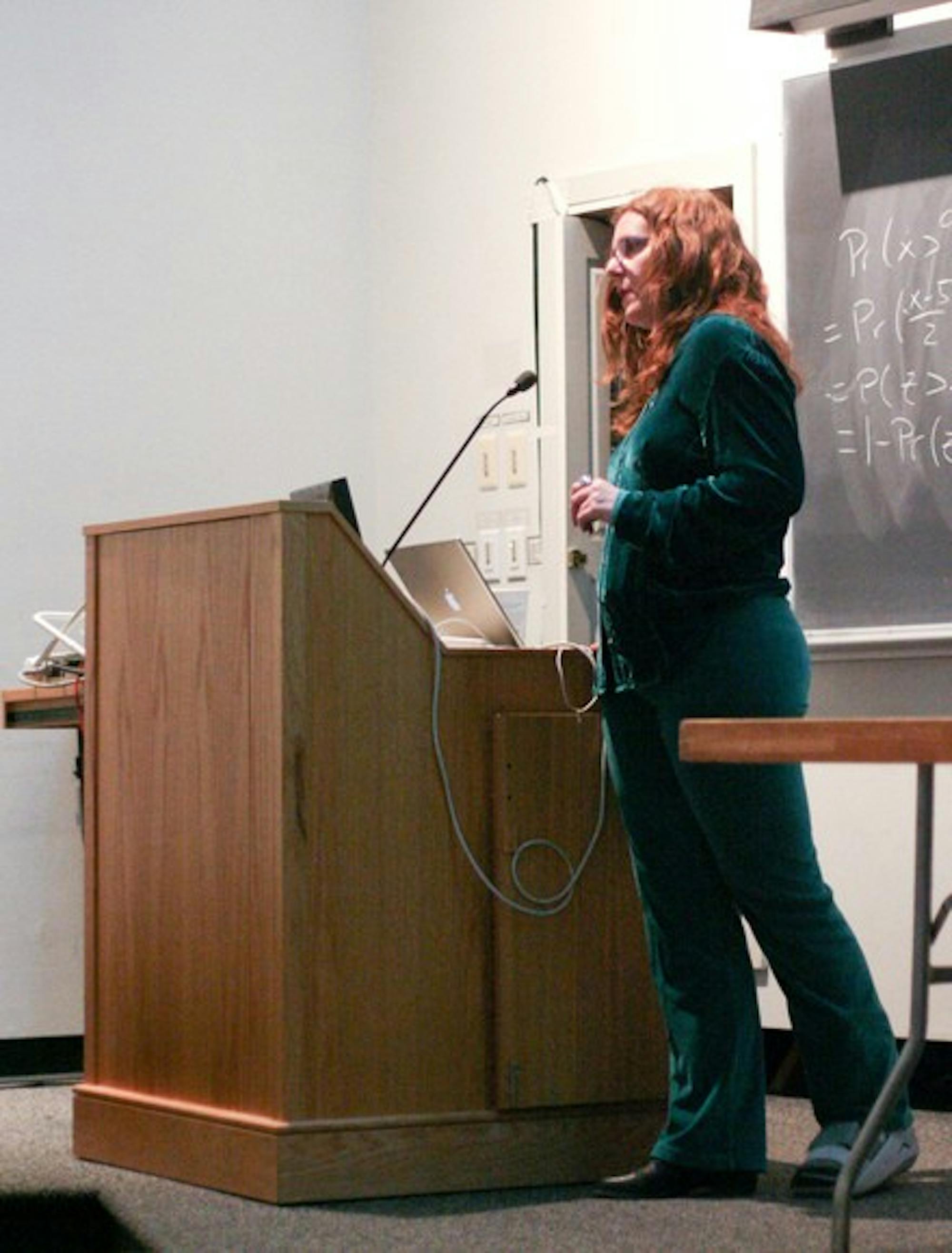 Celia Pearce discussed online video games during her Tuesday lecture.