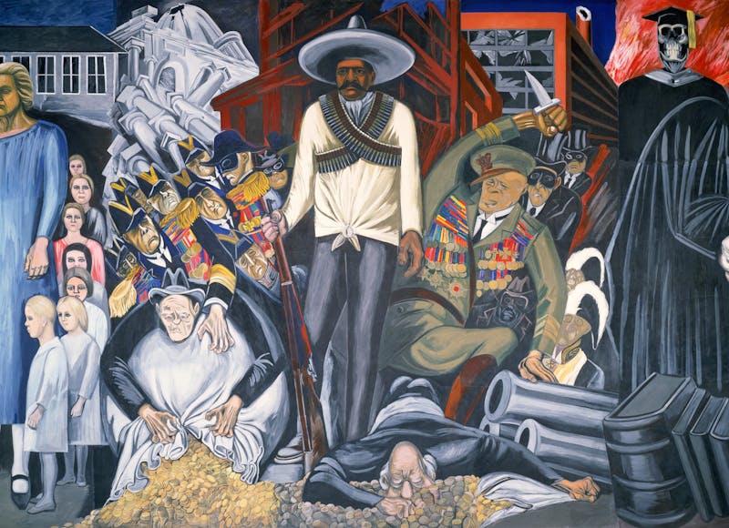José Clemente Orozco,&nbsp;The Epic of American Civilization: Hispano-America, 1932-1934, fresco. Commissioned by the Trustees of Dartmouth College; P.934.13.16.