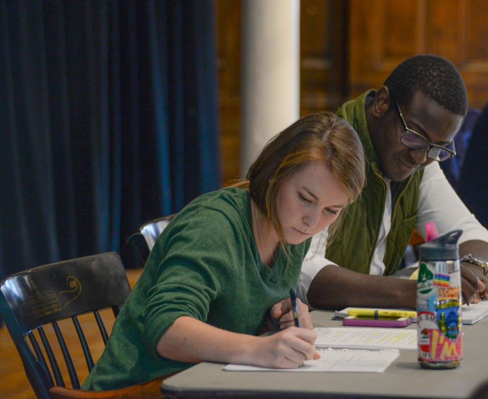 Frank Cunningham ’16 and Julia Dressel ’17 were elected Student Assembly president and vice president, respectively.