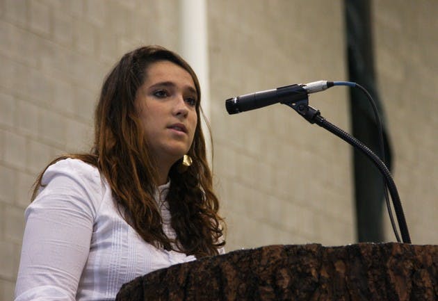 Student Body President Molly Bode '09 hopes to dispel the 