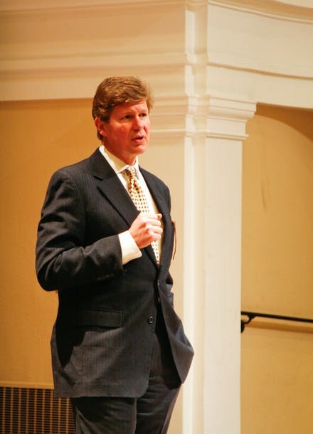 Visiting professor Randall Balmer spoke about faith and the presidency.