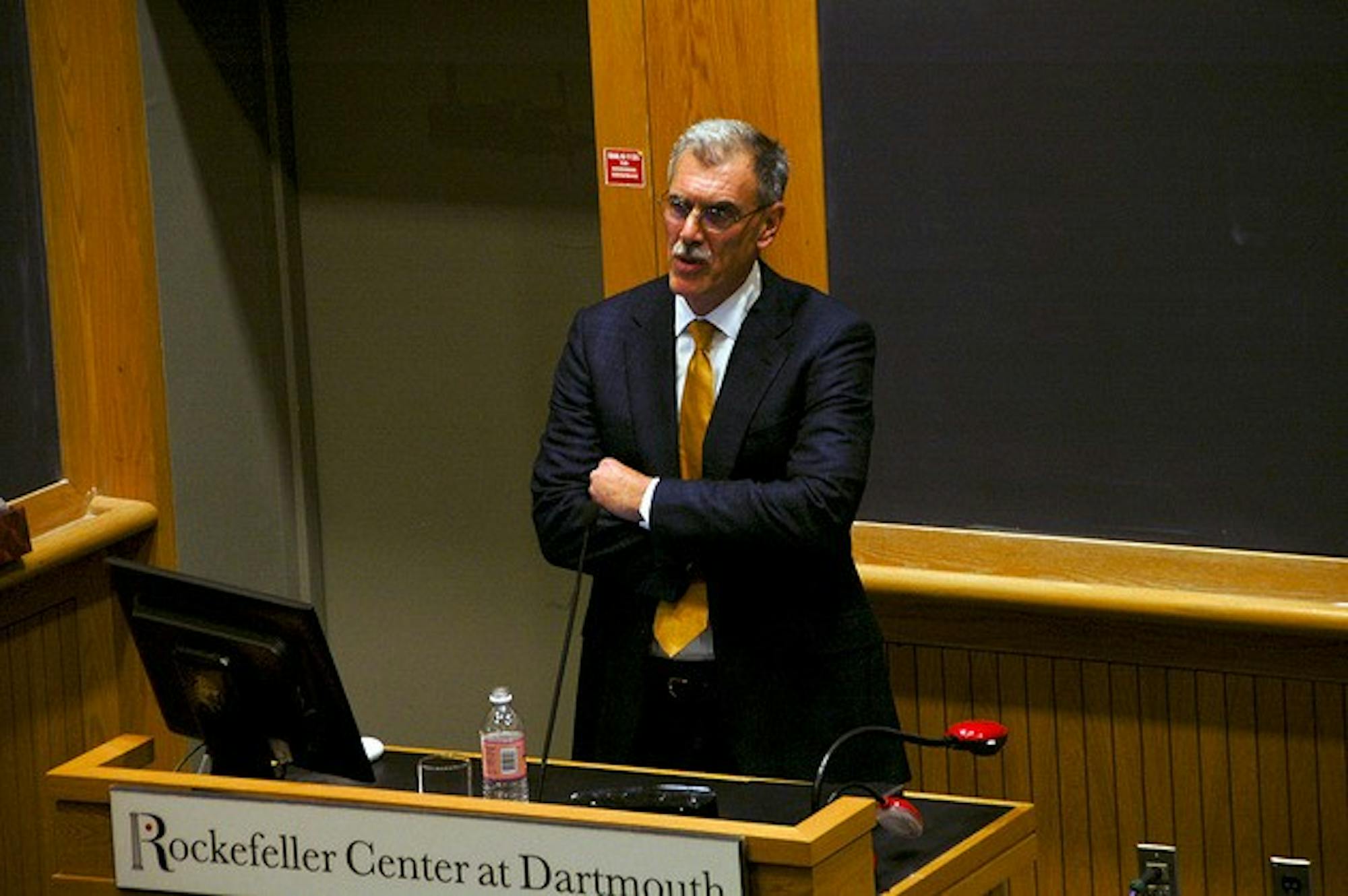 U.S. Solicitor General Donald Verrilli discussed whether or not the executive branch is required to defend federal laws in court in a Thursday lecture.
