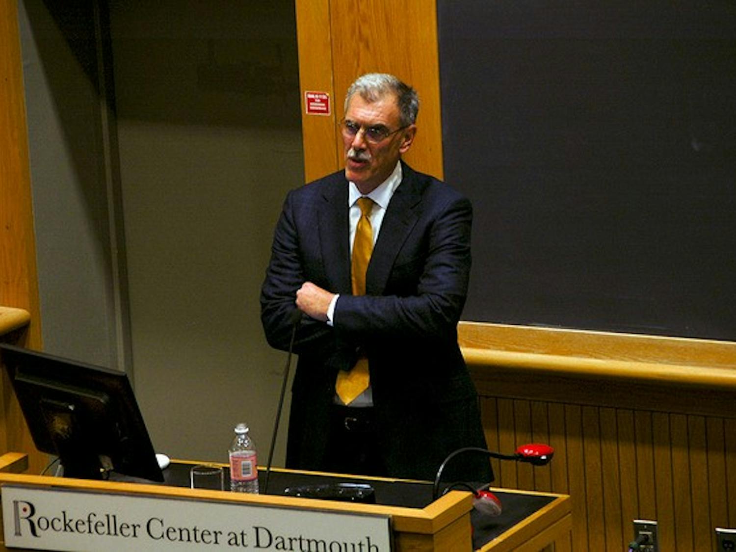 U.S. Solicitor General Donald Verrilli discussed whether or not the executive branch is required to defend federal laws in court in a Thursday lecture.