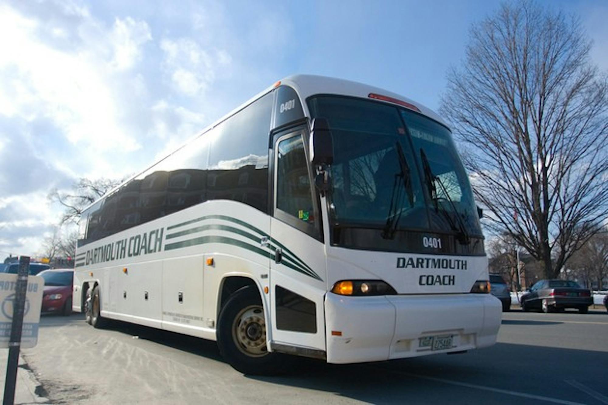The Dartmouth Coach increases the number of buses that run during the interim to accommodate students leaving from and returning to campus.