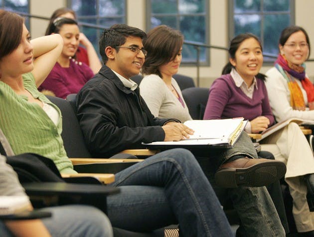 Wellesley, Ma  112907  Mohammad Usman (Cq) of Bronx, NY is a Dartmouth College transfer student who is spending one semester at the all-female Wellesley College in Wellesley, Ma.  He was photographed on November 29, 2007.  (Essdras M Suarez/Boston Globe Staff)/Metro