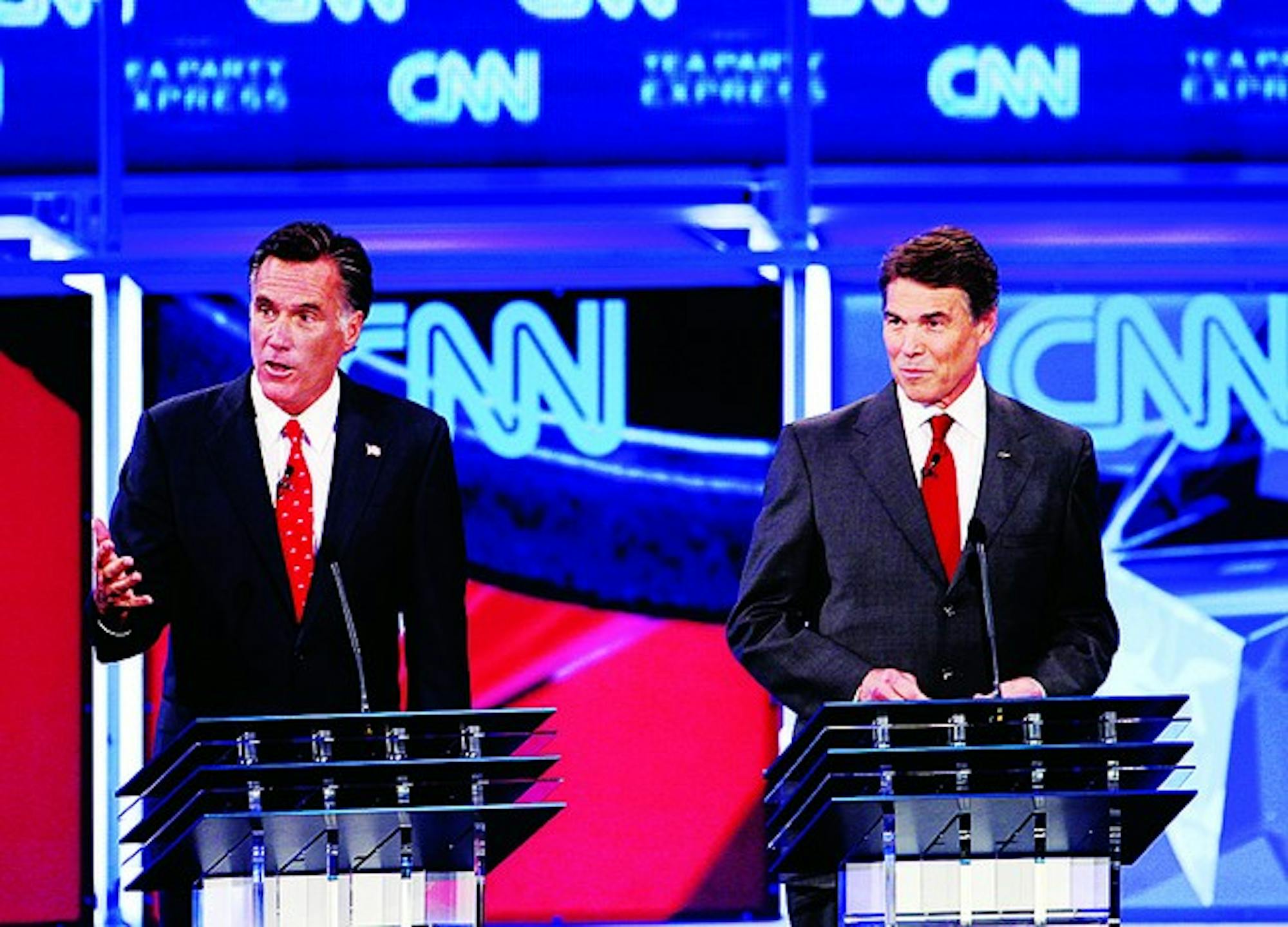 Pundits and professors alike expect former Gov. Mitt Romney, R-Mass., and Gov. Rick Perry, R-Texas, to attack each other on the issues in Tuesday's debate.