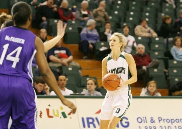 Ashley Taylor '07, coming off a 30-point effort, deferred to teammates as the Big Green beat Brown.