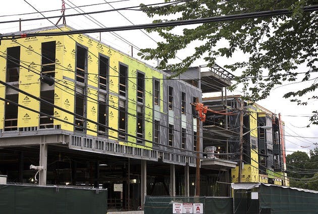 During construction of the new visual arts center, which is due to open in Fall 2012, sidewalks will likely be blocked for about a month.