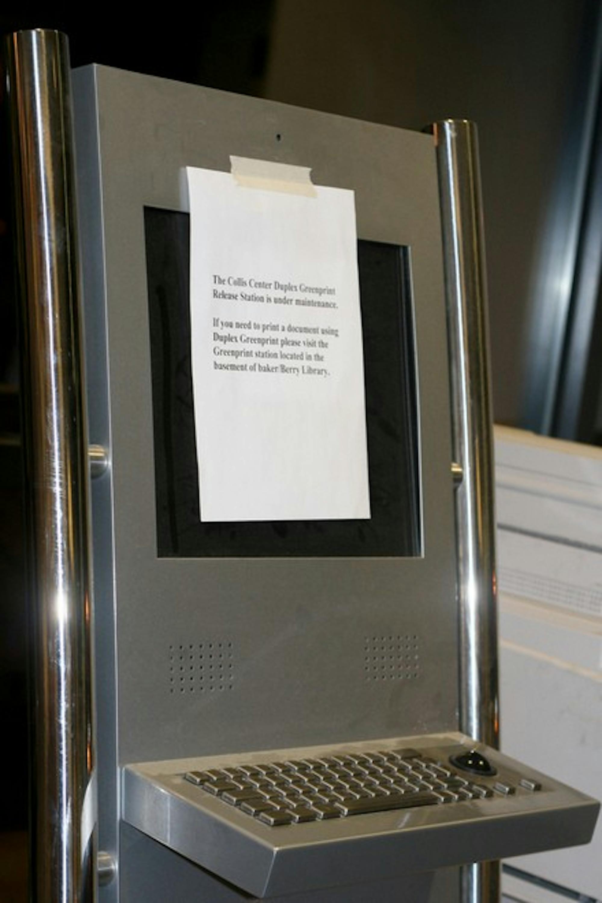 The Collis Center GreenPrint has been out of commission since Jan. 8.