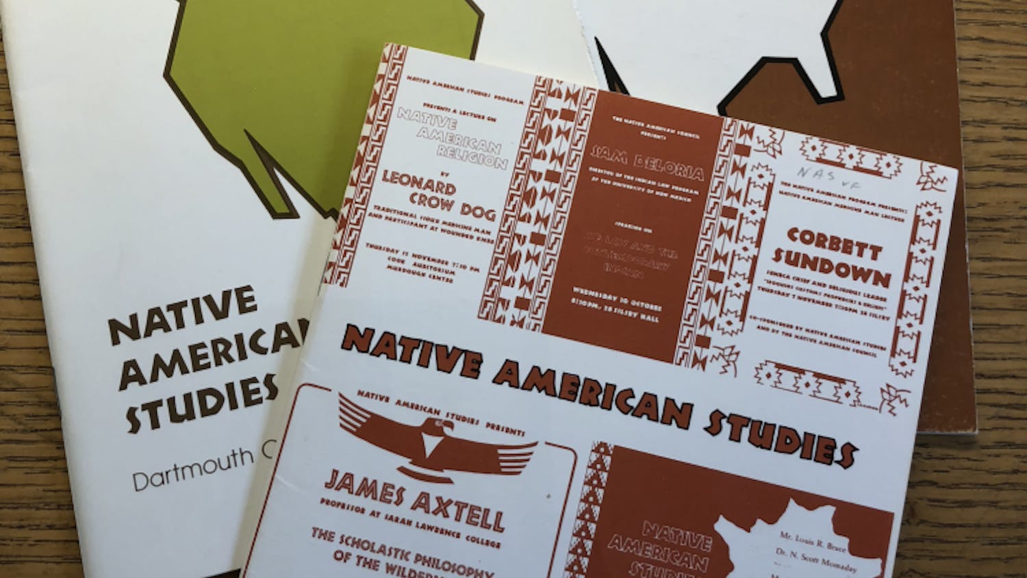 Native American Studies pamphlets from the program’s first decade.