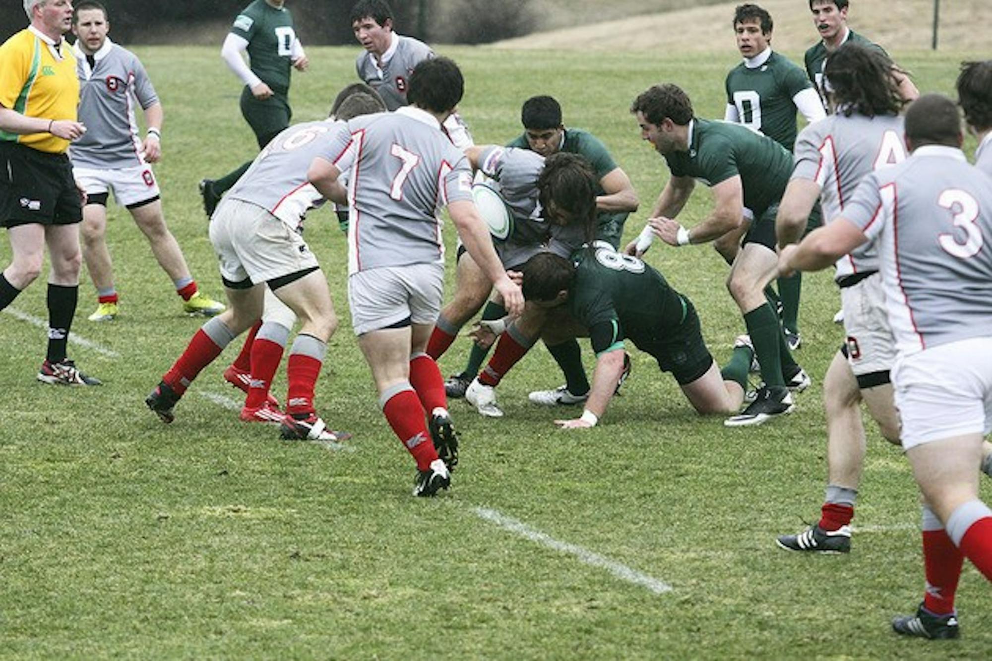 The men's rugby team will host seven other teams as part of the Emirates Airline USA Rugby College Playoffs this weekend at Brophy Field. 