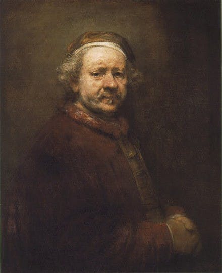 Rembrandt produced more than 90 self-portraits that serve as examples of what Heffernan says is a disconnect between reality and representation in art.