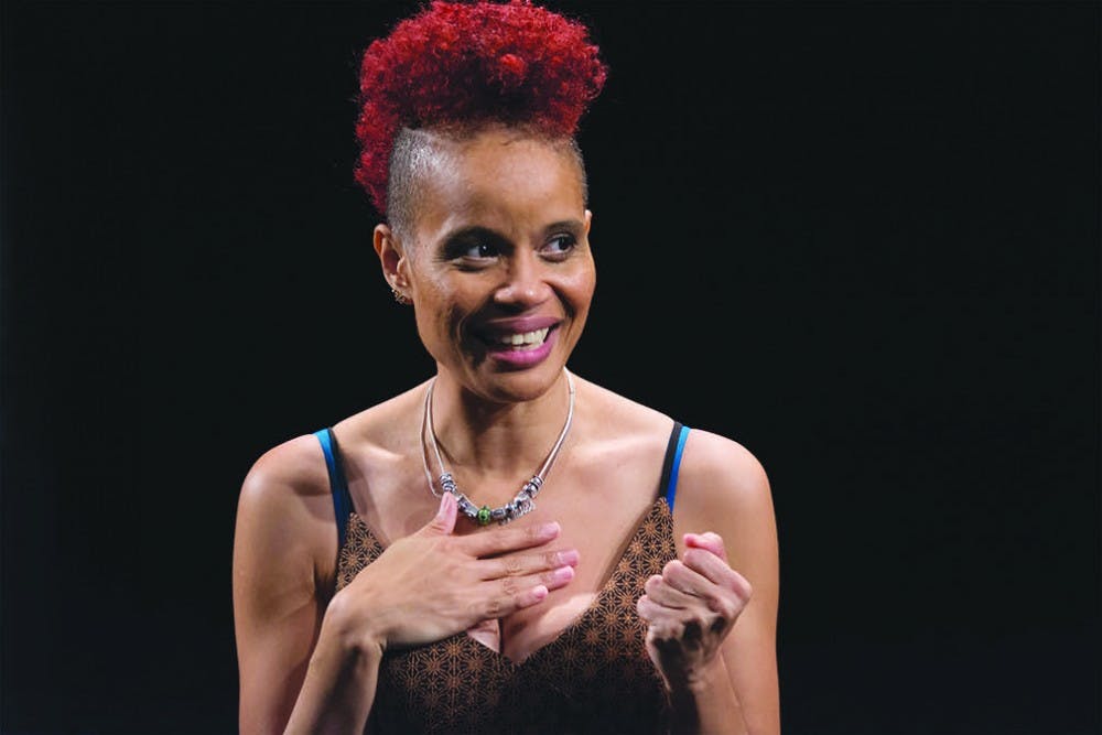 Staceyann Chin performed "Motherstruck!" at the Hop Wednesday night.