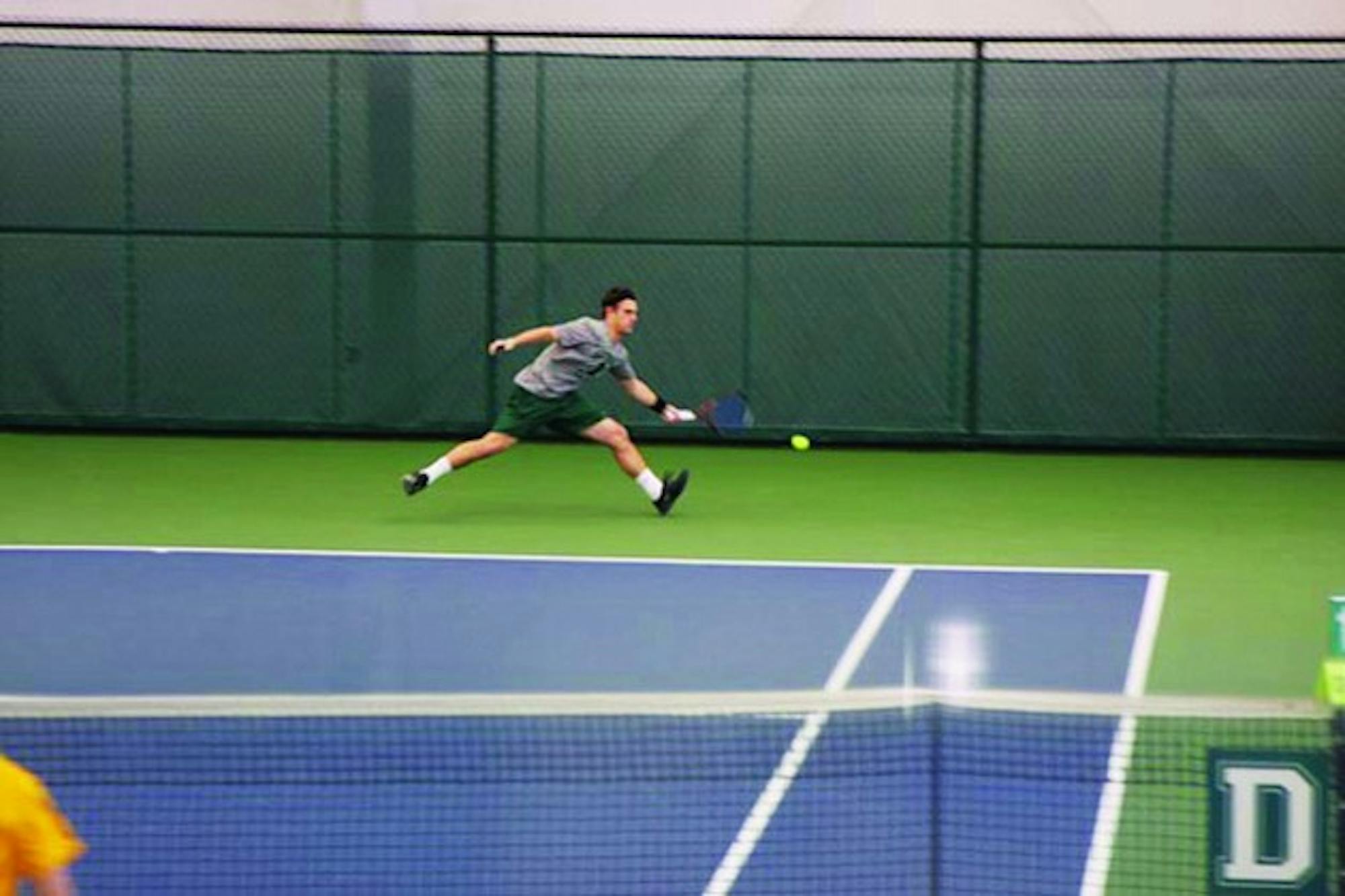 The men's tennis team went 2-1 in ECAC tournament play this weekend. The Big Green scored wins over Ivy foes Princeton and Cornell.