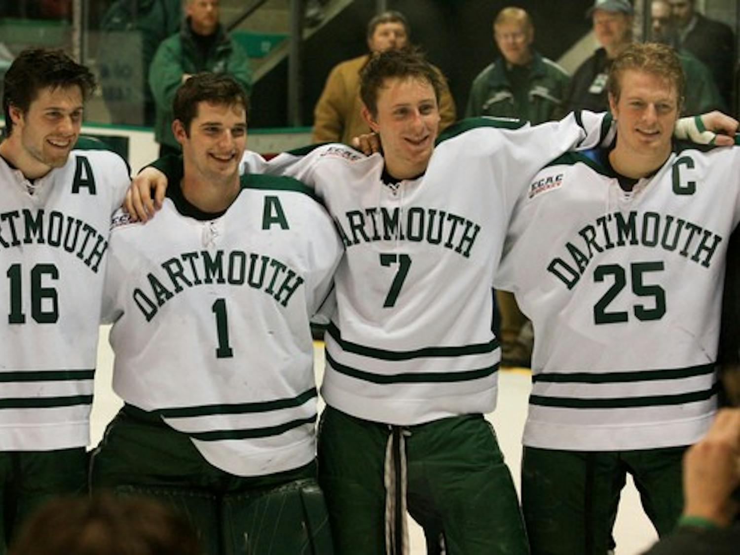 Men's hockey sent its seniors off with a win in their last home game.