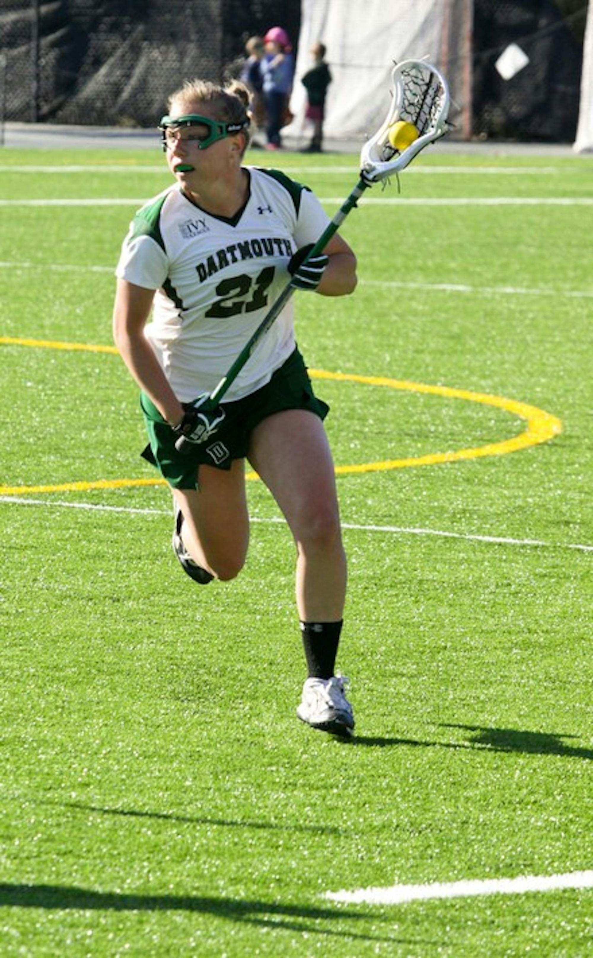 Big Green defender Kelly Hopley '11 had one turnover in Dartmouth's 14-4 loss against Princeton Saturday.