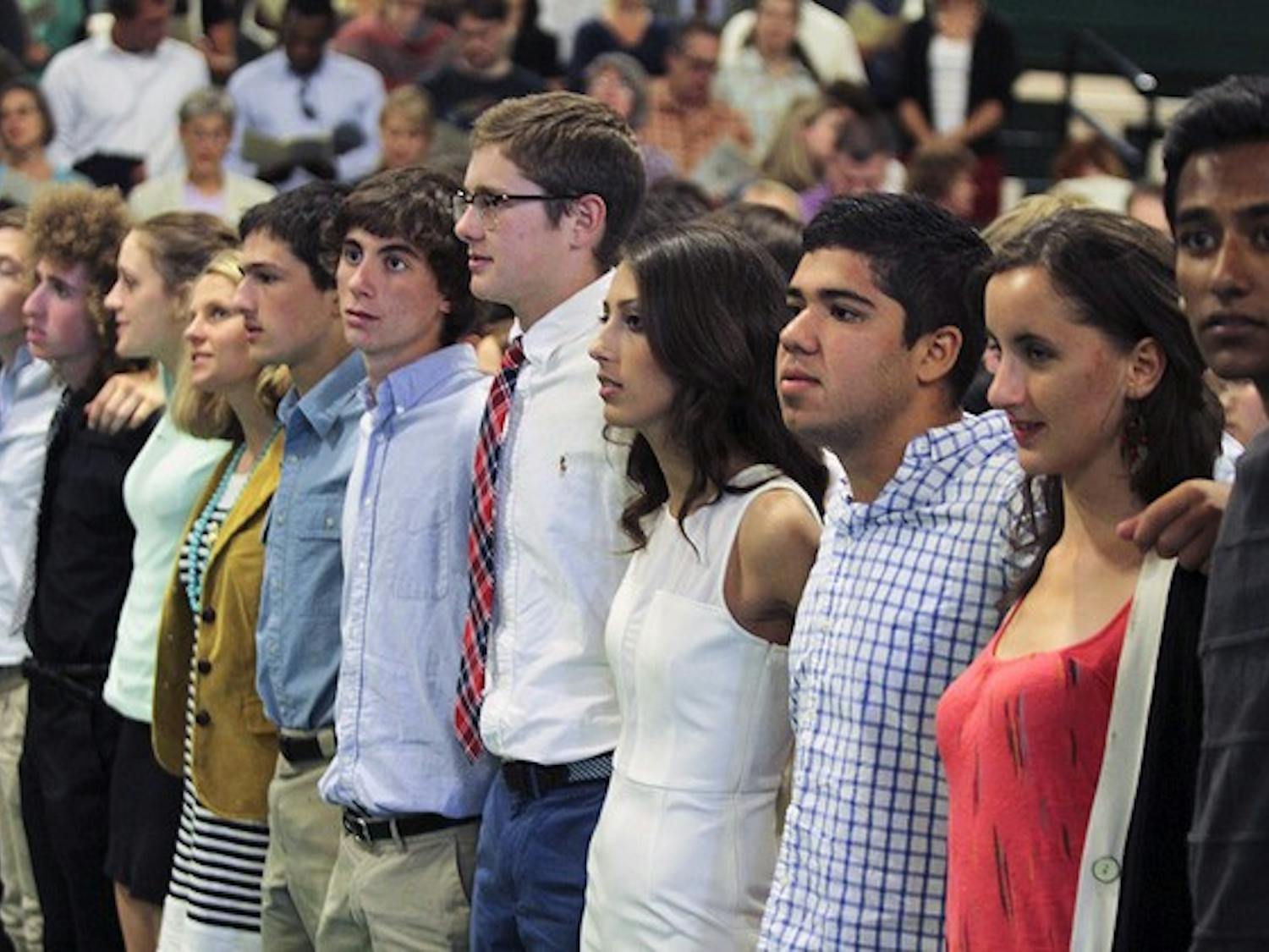 The College initiated the year with the annual Convocation ceremony, including speeches from key campus figures and musical groups.