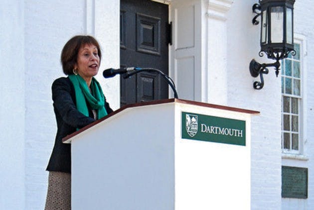 Interim College president Carol Folt, who served as provost under former president Jim Yong Kim, will leave in the College in July.