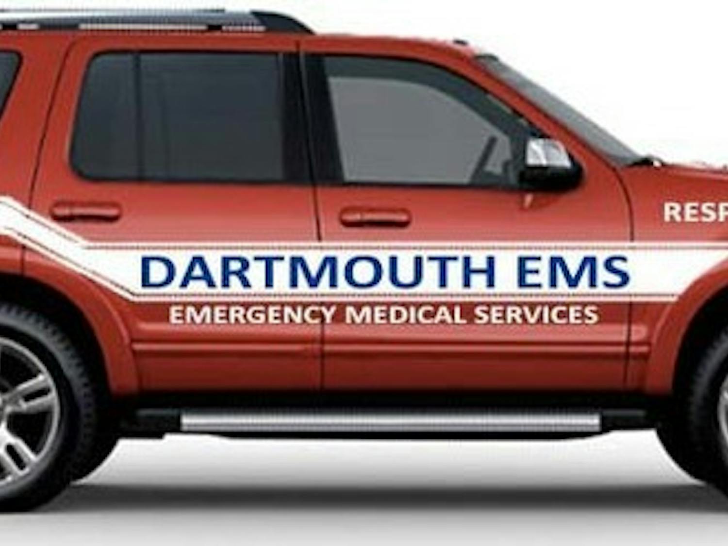 The Dartmouth EMS vehicle will be used to respond to calls and transport materials.