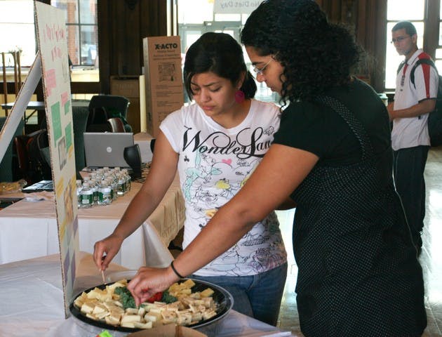 Students indulge in their favorite foods for 'No Diet Day,' an international event to raise awareness about potential hazards of dieting.
