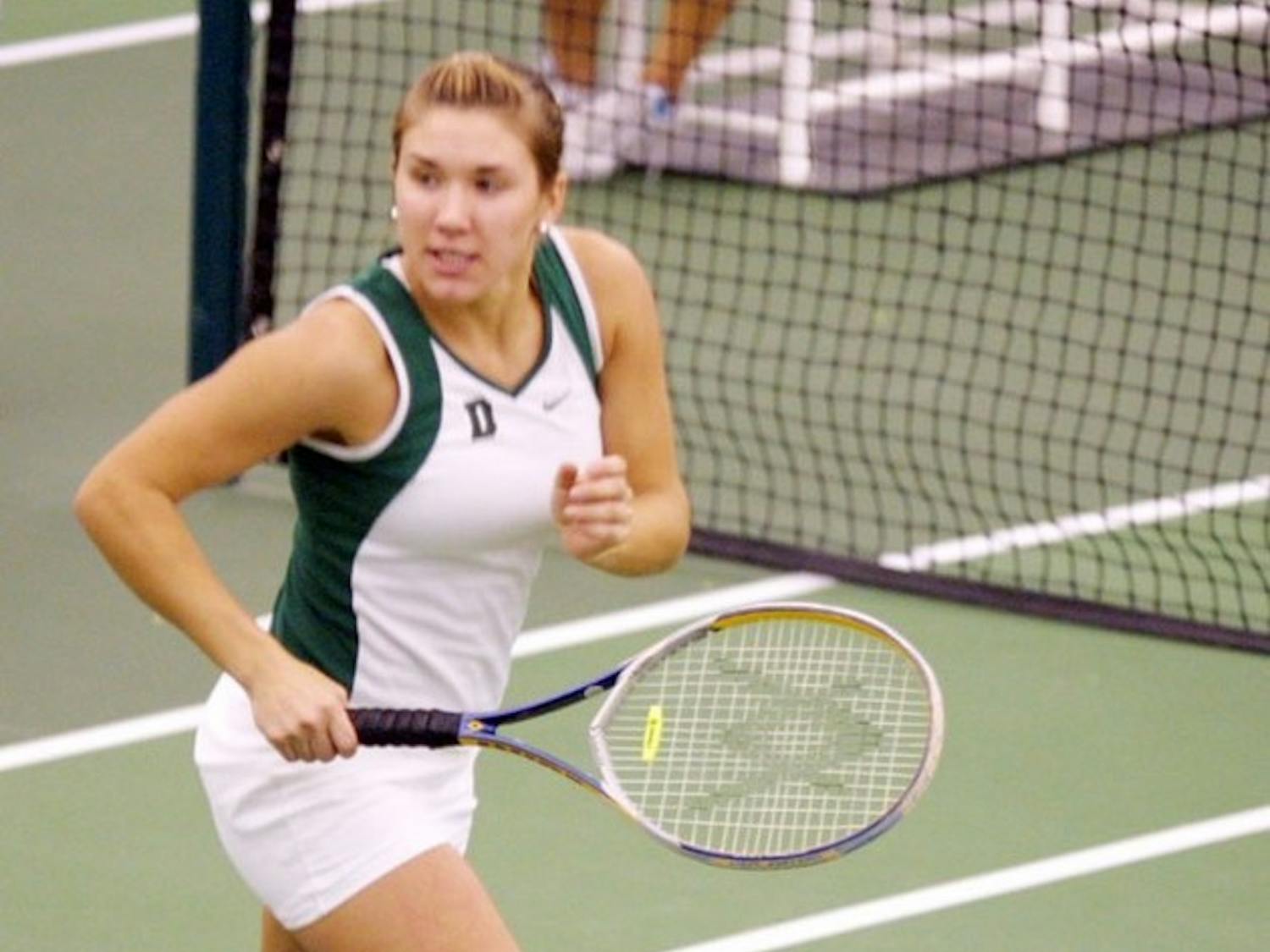 Women's tennis took another hit this weekend, dropping two Ancient Eight matches in as many days.