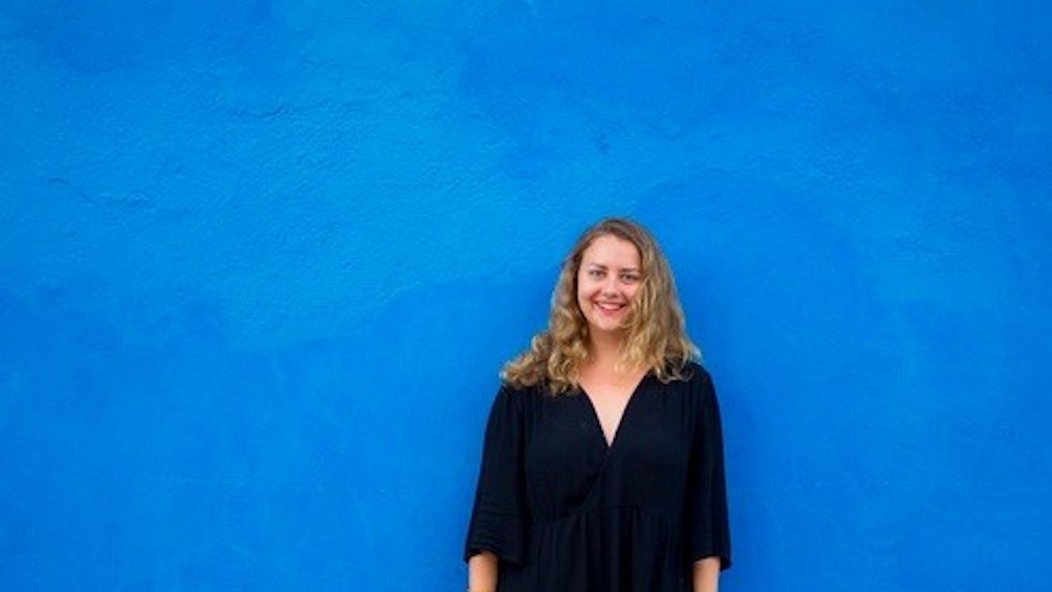 Alexandra posed with a furry friend in Havana, Cuba.