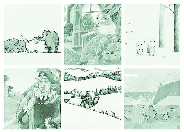 Spheris Gallery's exhibition of children's book illustrations, which debuted April 4, showcases both classic works and recently produced illustrations.