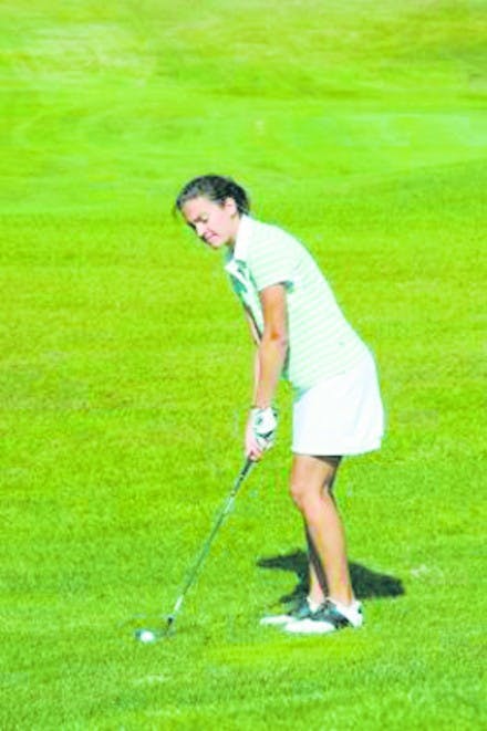 After an opening-day 85, 13 over par, Lauren Stricker '09 shot an eight-over 80 Sunday as the Big Green took ninth place at the ECAC championships.