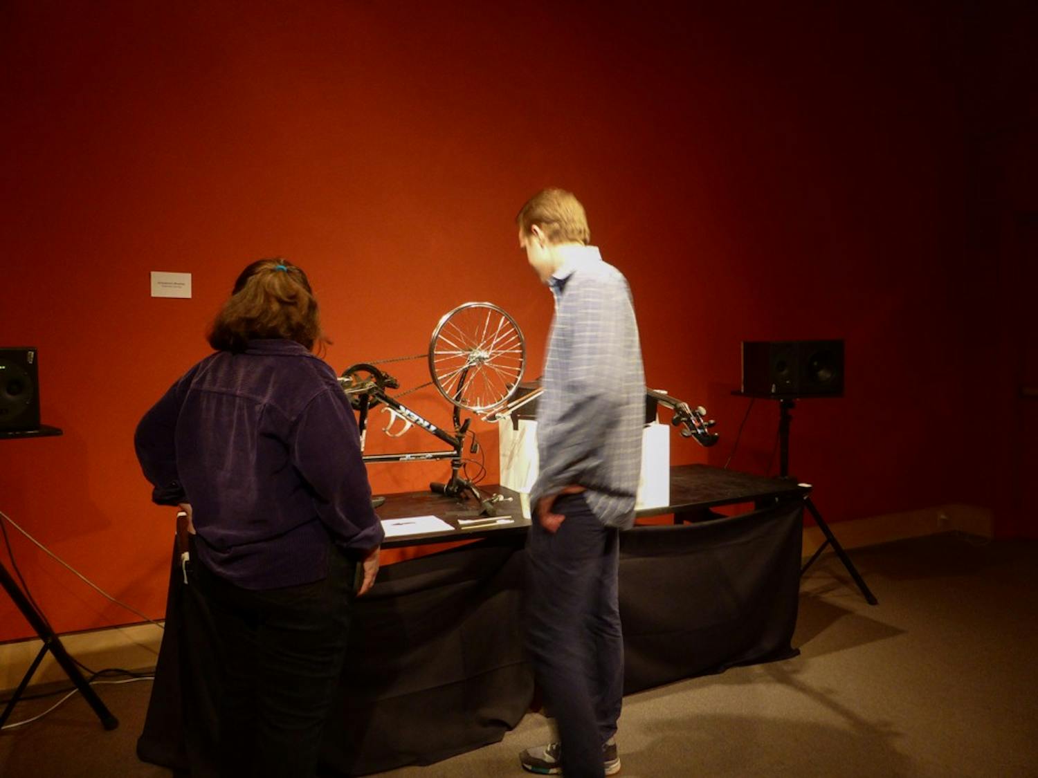 This year's Digital Arts Expo featured interactive art in the Hood Museum of Art's Lathrop Gallery.