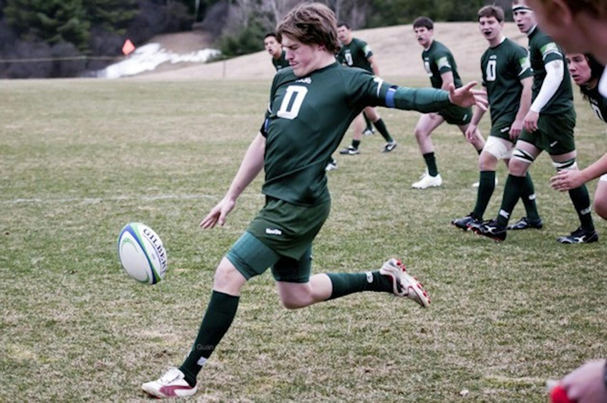After just two years of play, Owen Scannell '13 has become a crucial player for the Big Green men's rugby team. 