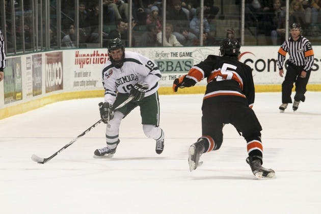 Dartmouth lost to St. Lawrence University, 3-1, on Saturday and will face the same team next weekend.