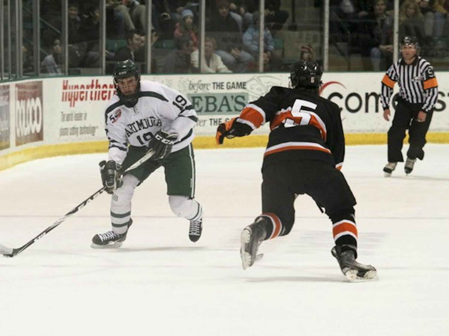Dartmouth lost to St. Lawrence University, 3-1, on Saturday and will face the same team next weekend.