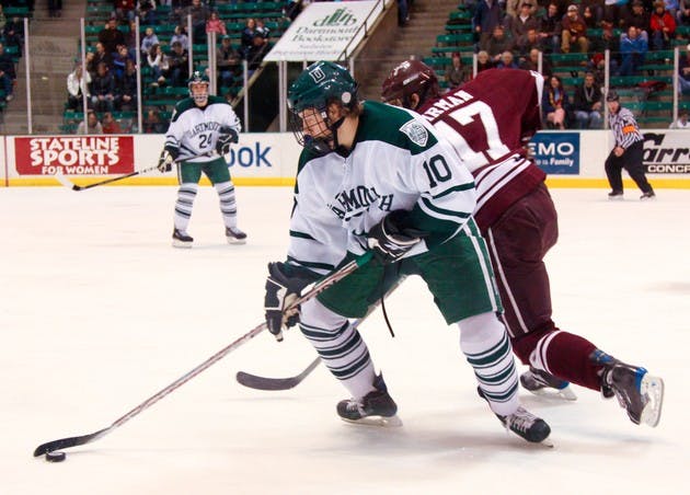 The Big Green men's hockey team will be on the road this weekend, traveling to St. Lawrence and Clarkson.