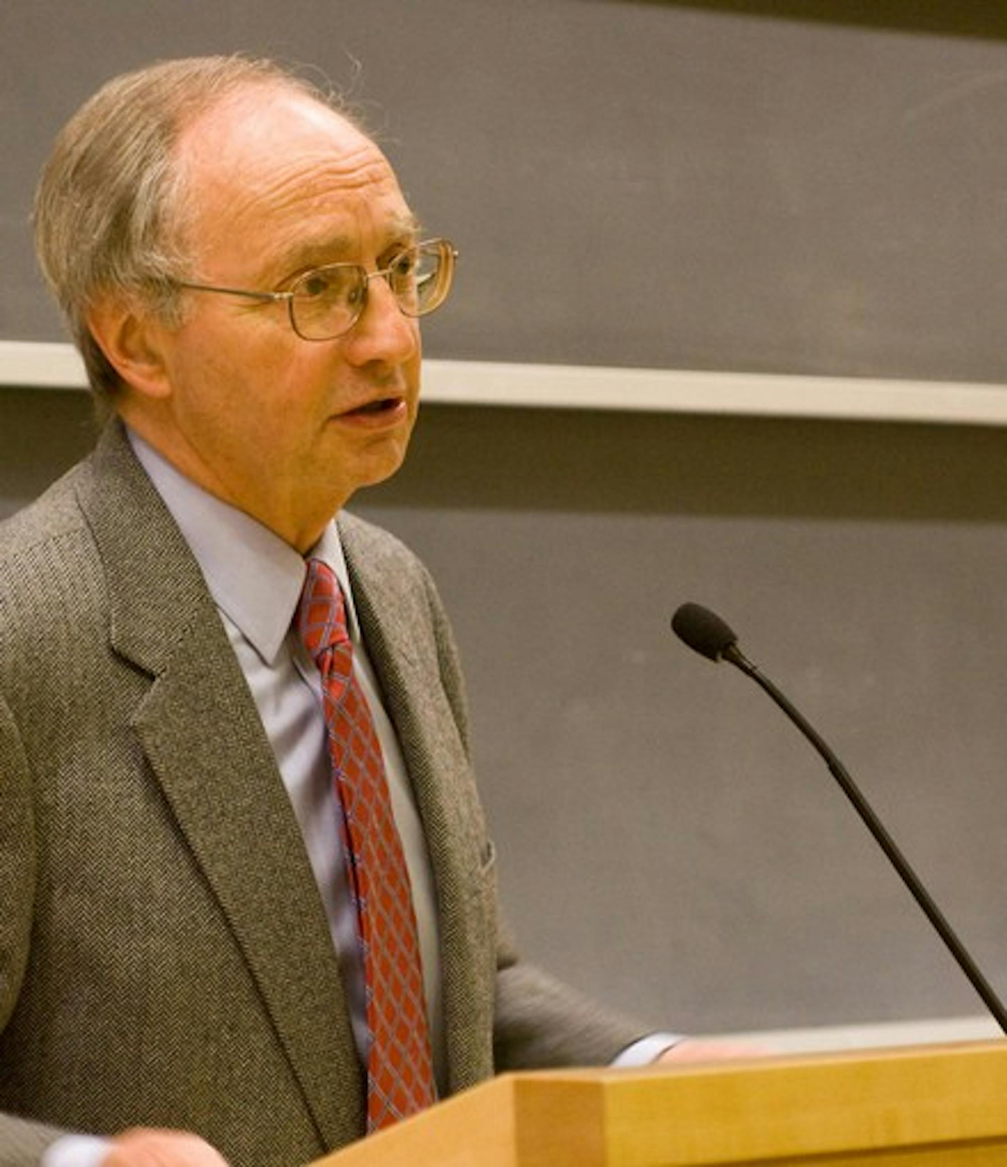 New York Times reporter Louis Uchitelle examines the psychological effects of layoffs and possible money-saving alternatives during his Monday speech.
