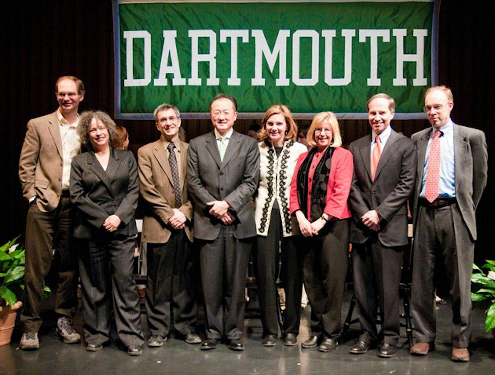 Several members of the College's presidential search committee attended Monday's event announcing Jim Yong Kim as Dartmouth's 17th president.