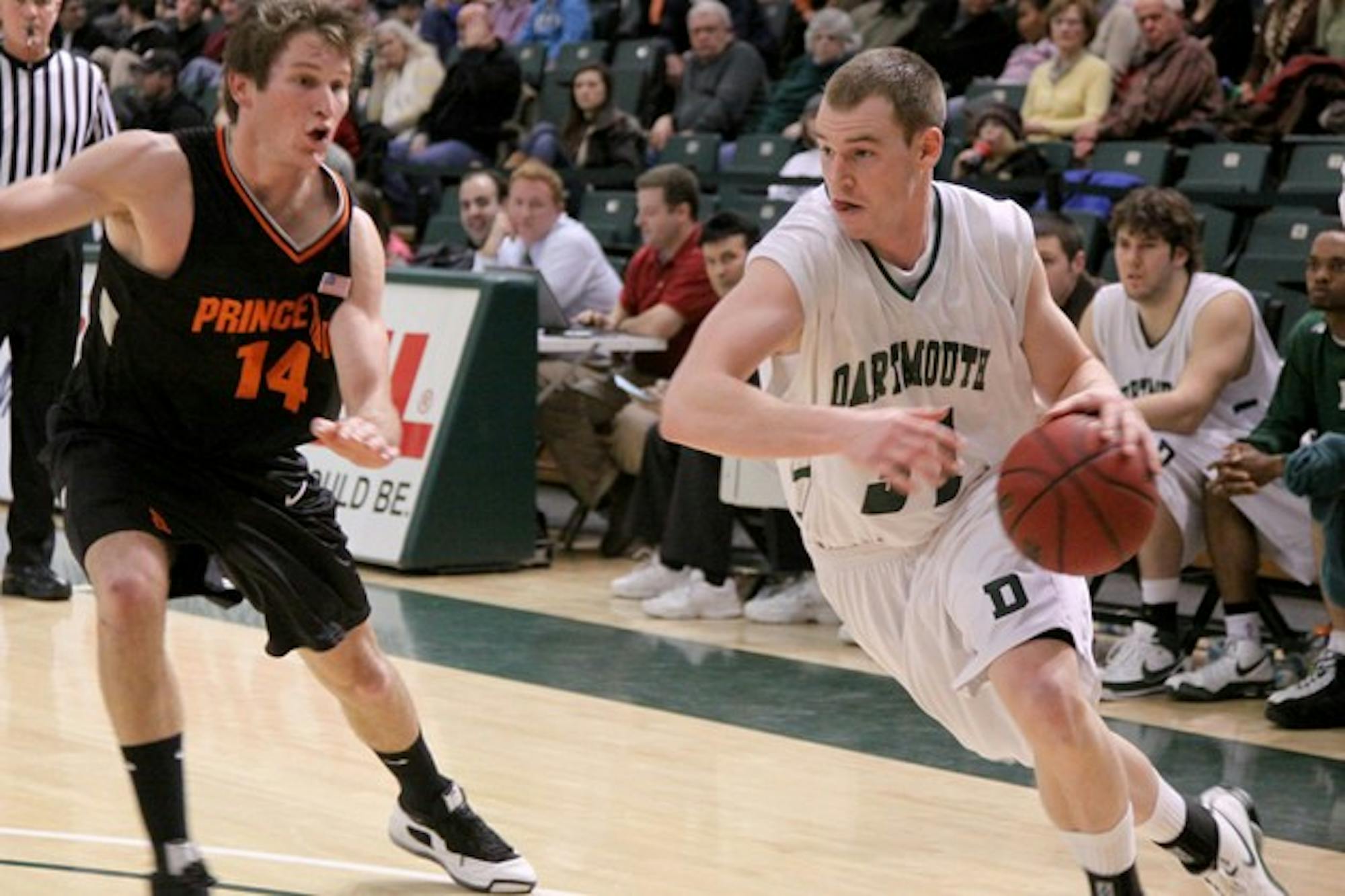 Men's basketball ended its 23-game losing streak to Penn Saturday, but fell short against Princeton Friday night.