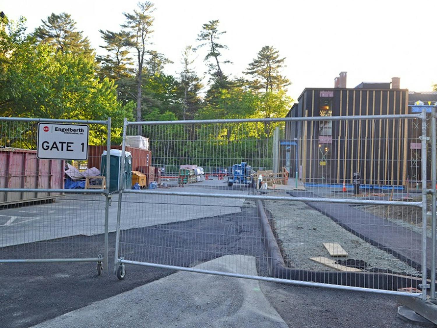 Construction on two temporary buildings for house communities began this year and should be completed by the start of the upcoming academic year.